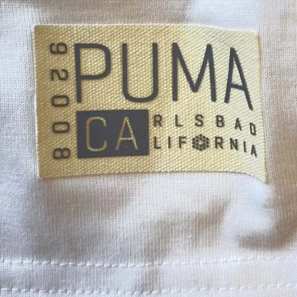 PUMA Men XL White Black Business Casual Preppy Golf Short Sleeve Polo Sh…